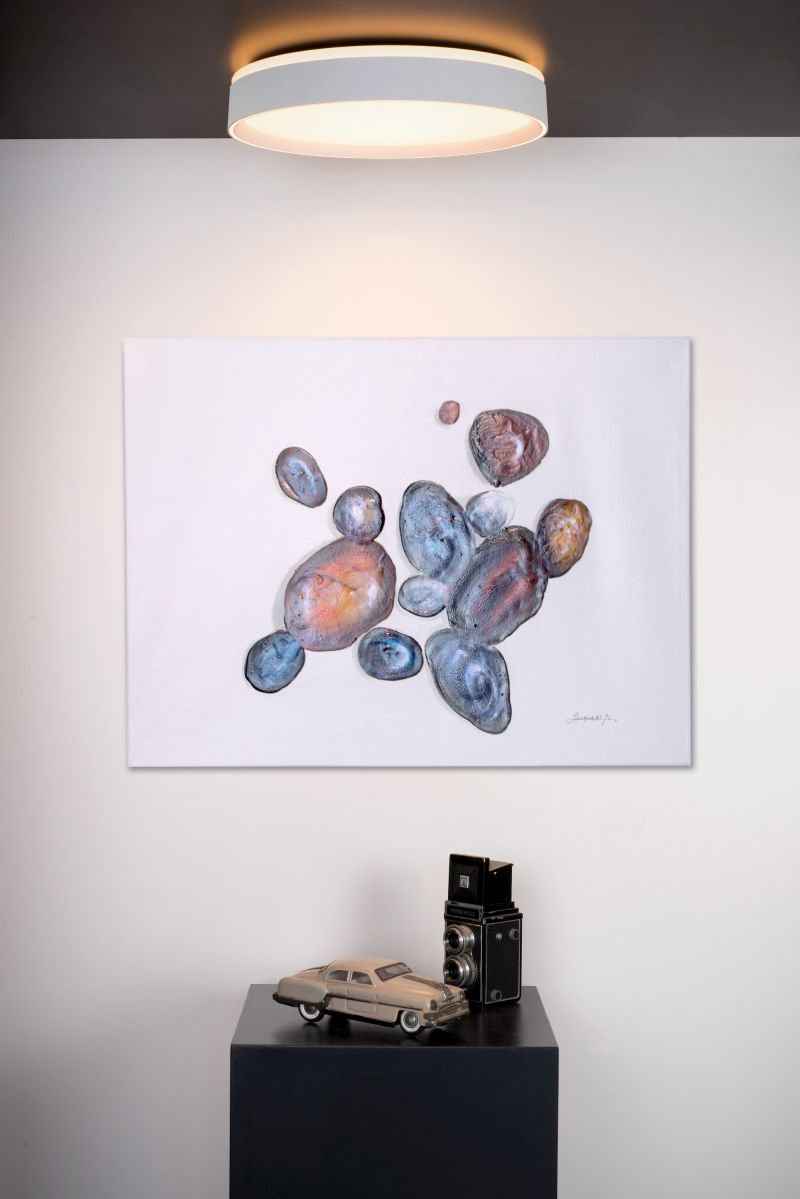 Lucide NURIA - Zapustené stropné svietidlo - Ø 40 cm - LED Rozm. - 1x24W 2700K - 3 StepDim - Biela